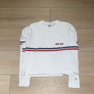 H&M White Red Sox Long Sleeve Tee